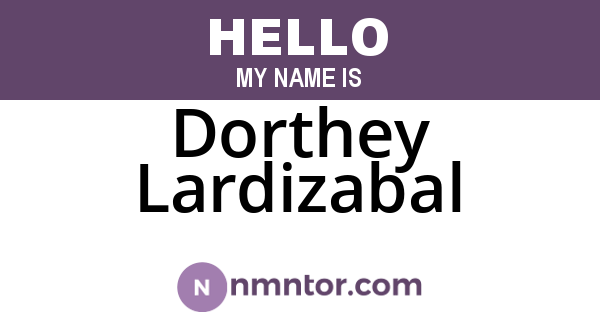 Dorthey Lardizabal
