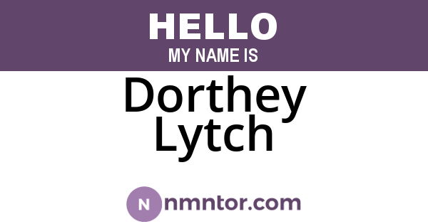Dorthey Lytch
