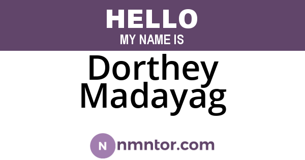 Dorthey Madayag