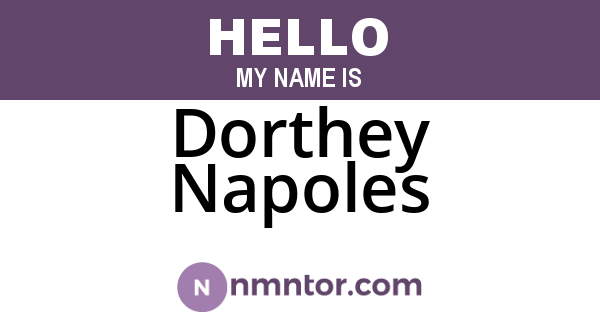 Dorthey Napoles
