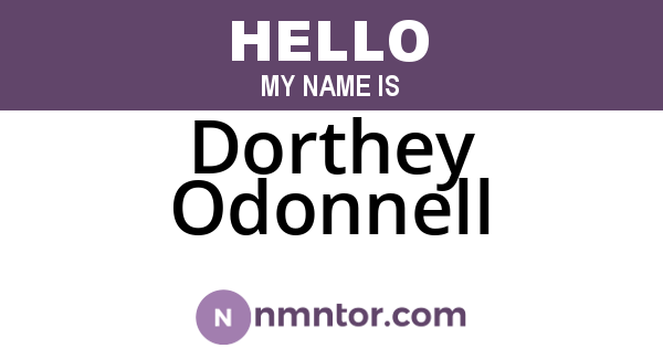 Dorthey Odonnell