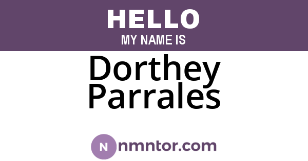 Dorthey Parrales