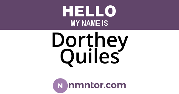 Dorthey Quiles