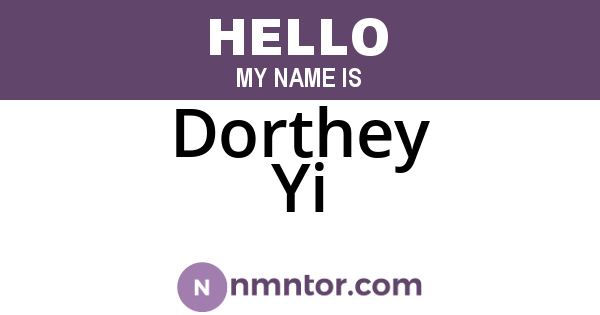 Dorthey Yi