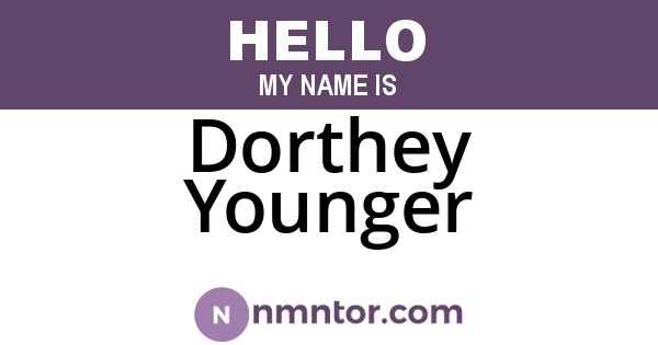Dorthey Younger