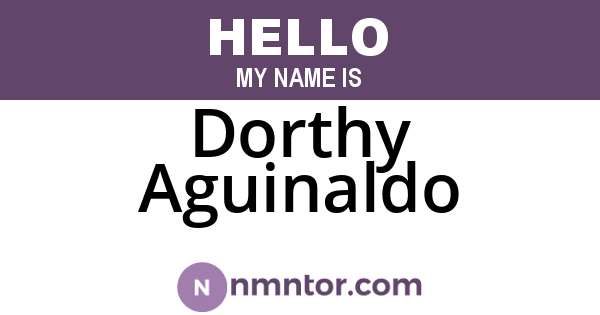 Dorthy Aguinaldo