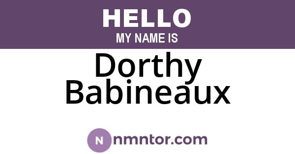 Dorthy Babineaux