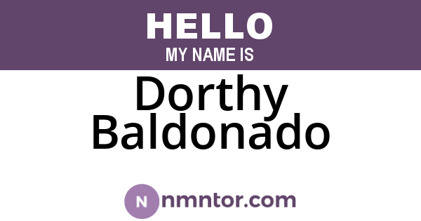 Dorthy Baldonado