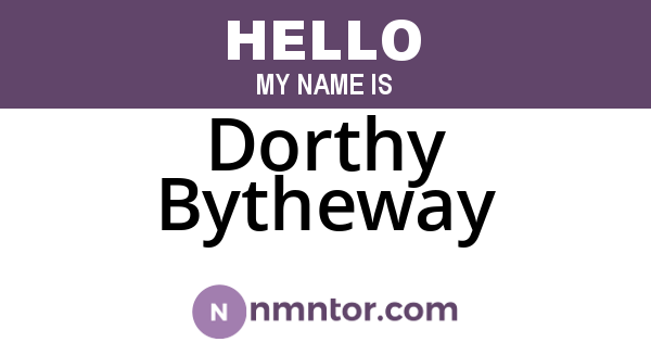 Dorthy Bytheway