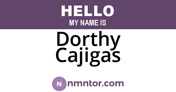 Dorthy Cajigas