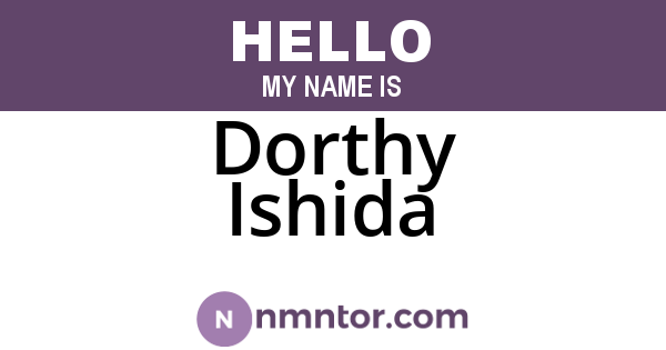 Dorthy Ishida