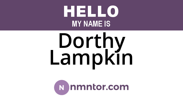 Dorthy Lampkin