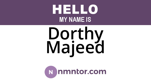 Dorthy Majeed