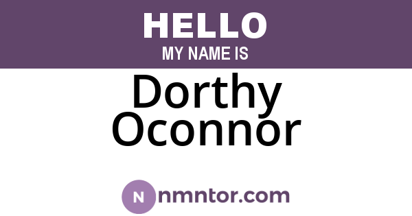 Dorthy Oconnor