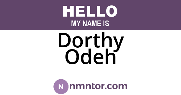 Dorthy Odeh