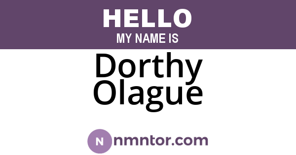 Dorthy Olague