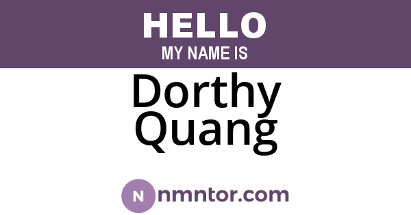 Dorthy Quang