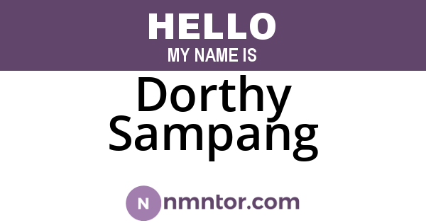 Dorthy Sampang