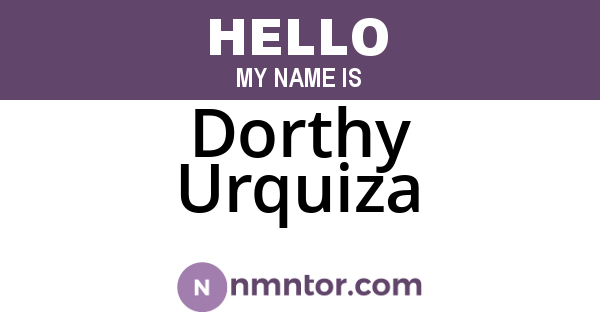 Dorthy Urquiza