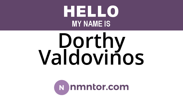 Dorthy Valdovinos