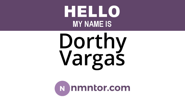 Dorthy Vargas