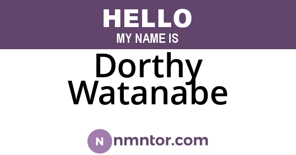 Dorthy Watanabe