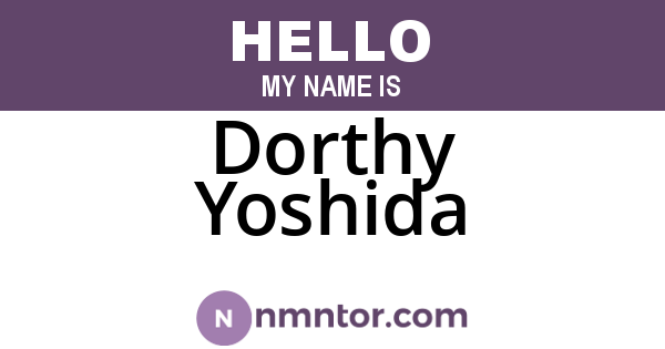 Dorthy Yoshida