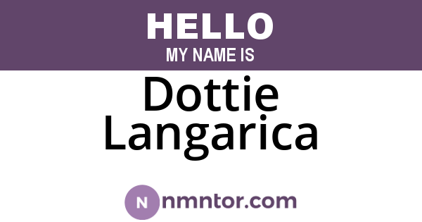Dottie Langarica