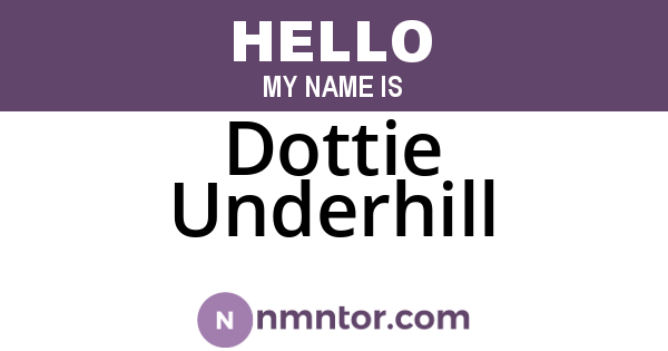 Dottie Underhill