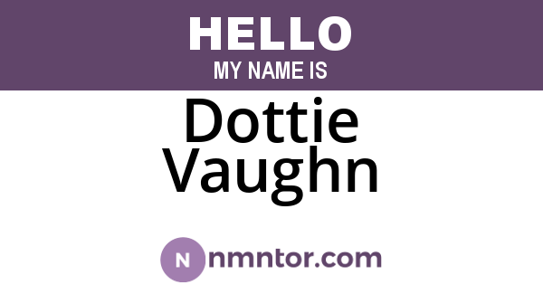 Dottie Vaughn
