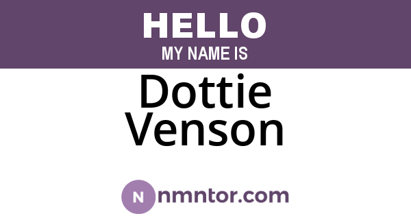 Dottie Venson