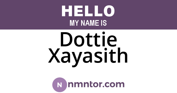 Dottie Xayasith