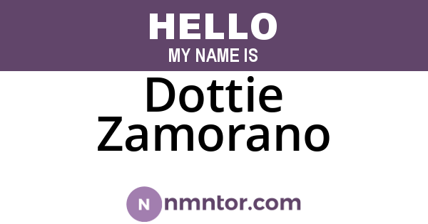 Dottie Zamorano
