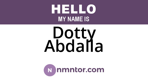 Dotty Abdalla
