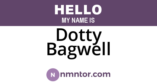 Dotty Bagwell