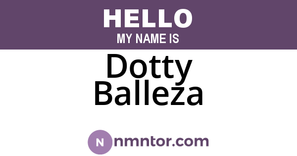Dotty Balleza