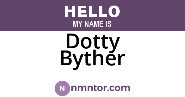 Dotty Byther