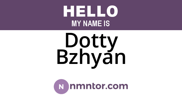 Dotty Bzhyan