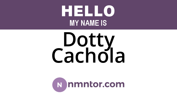 Dotty Cachola