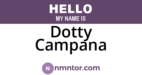 Dotty Campana
