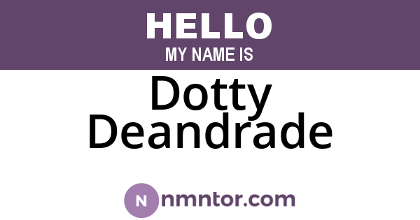 Dotty Deandrade