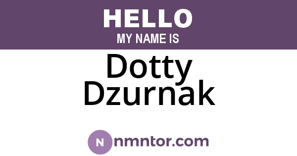 Dotty Dzurnak