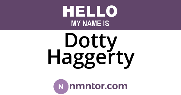 Dotty Haggerty
