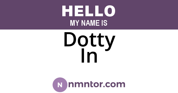 Dotty In