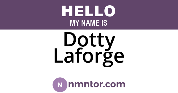 Dotty Laforge