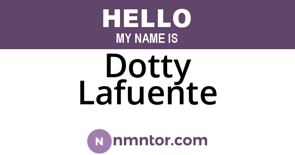 Dotty Lafuente
