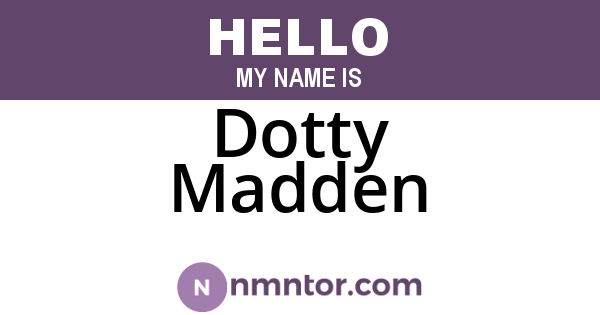 Dotty Madden
