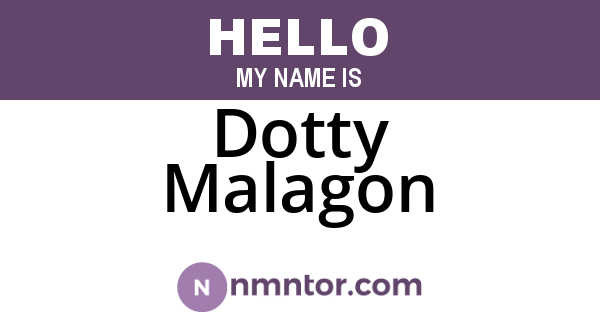 Dotty Malagon