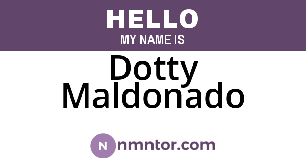 Dotty Maldonado