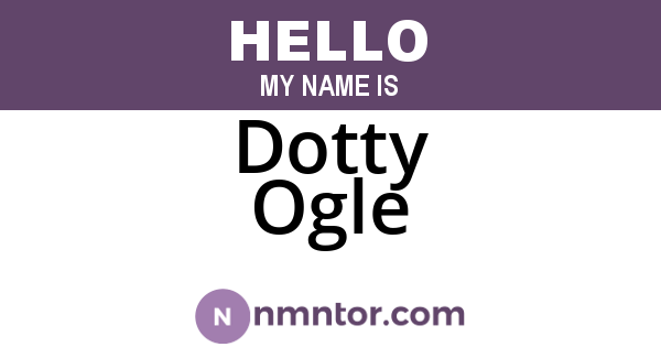 Dotty Ogle